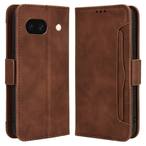 Flip case for Google Pixel 8A, Card Slot, brown