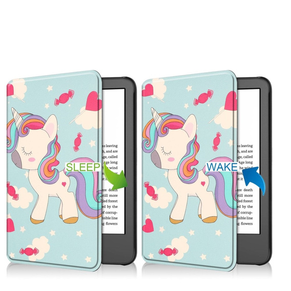 Case for Kindle 11, Smartcase, unicorn