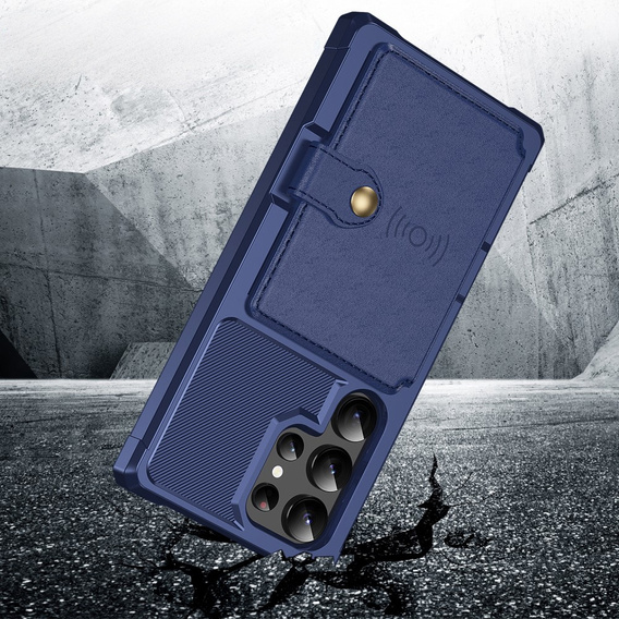 Case for Samsung Galaxy S25 Ultra, Card Holder Kickstand, black