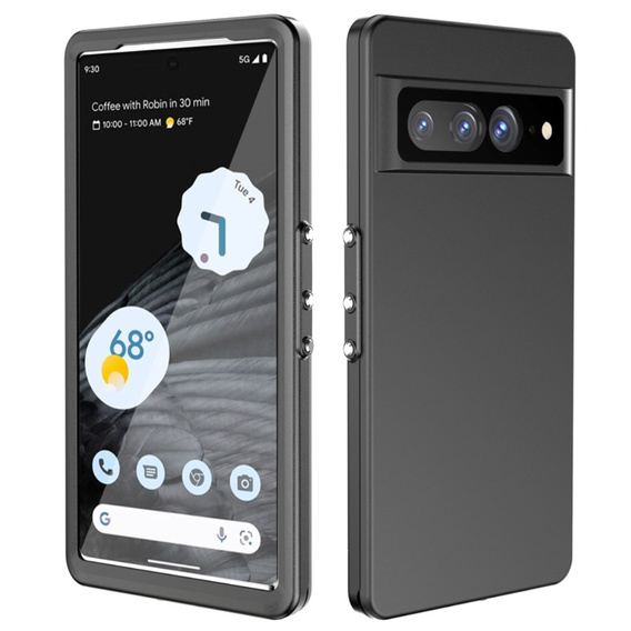 IP68 Waterproof Case for Google Pixel 7 Pro, Redpepper, black