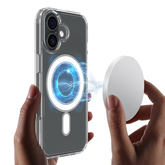 Case for iPhone 17, for MagSafe, transparent