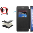 Flip case for Samsung Galaxy S25 Ultra, RFID Rhombus Wallet MagSafe CamShield, black