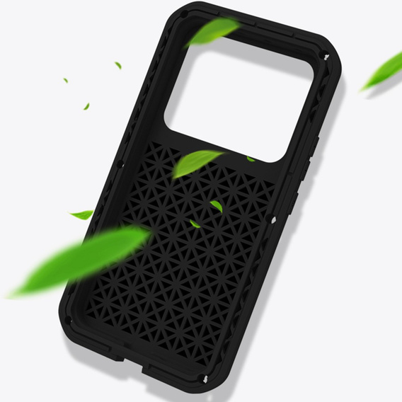 Love Mei Case for Xiaomi 13 Pro, armored without glass, black