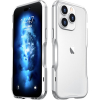Case LUPHIE for iPhone 14 Pro Max, Armor Bumper, silver