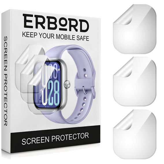 3x ERBORD hydrogel film for Xiaomi Redmi Watch 5