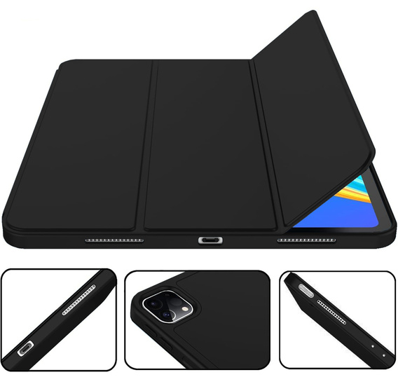 Case for iPad Pro 12.9" 2022/2021/2020 (6/5/4 gen.), Smart Pencil, with space for stylus, black