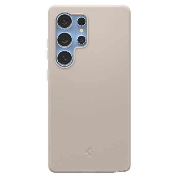 Spigen Case for Samsung Galaxy S25 Ultra, Silicone Fit Mag, gray + Tempered Glass