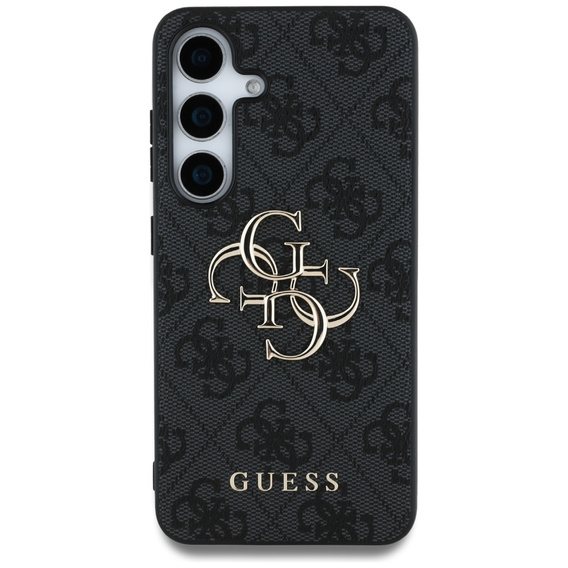 GUESS Case for Samsung Galaxy S25, 4G Big Metal Logo, black