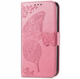 Flip case for Motorola Edge 40, Butterfly, pink