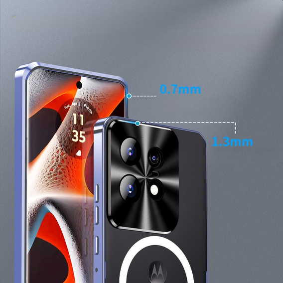 Camera Protection Case for Motorola Edge 50 Pro 5G, CamShield MagSafe, purple