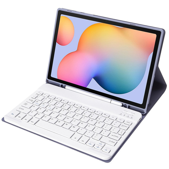 Case + keyboard Samsung Galaxy Tab S6 Lite P610/P615 / S6 Lite 2022 10.4, Pen Slot, purple