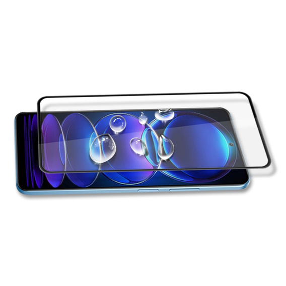 Mocolo Full Glue Tempered Glass for Xiaomi Poco X5 Pro 5G, black frame