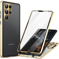 Case for Samsung Galaxy S24 Ultra, Magnetic Dual Glass, gold