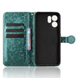 Flap case for Oppo Reno 14F, Wallet Rhombus, green