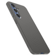Spigen case for Samsung Galaxy S25, Liquid Air, black + 9H Tempered Glass