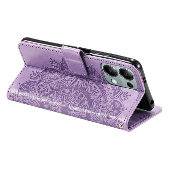 Flip case for Xiaomi Redmi Note 13 Pro 4G / Xiaomi Redmi Note 14S / Xiaomi Poco M6 Pro 4G, Mandala, purple