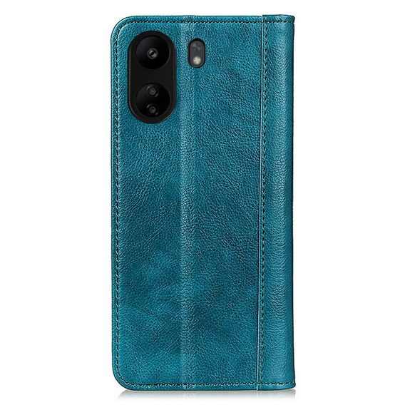 Case for Xiaomi Redmi 13C / Poco C65, Wallet Litchi Leather, green