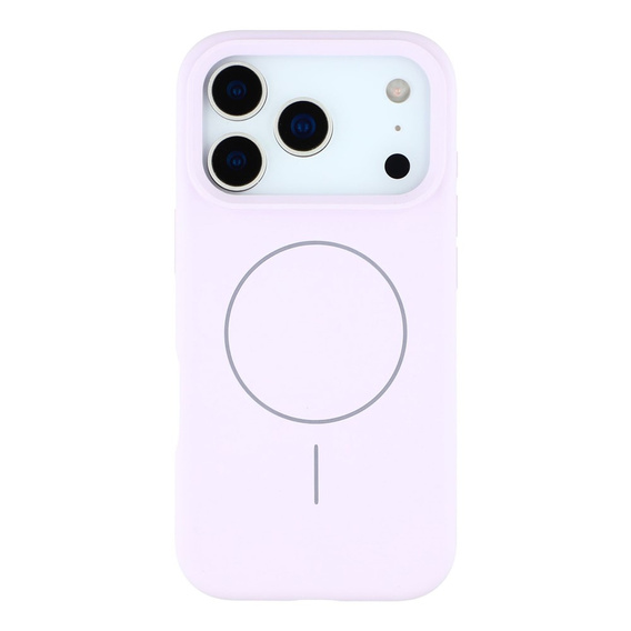 Silicone case for iPhone 17 Pro Max, for MagSafe, anti-shock, purple