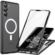 Magnetic Dual Glass MagSafe case for Samsung Galaxy S24+ Plus, black