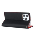 Flip case for iPhone 15 Pro Max, Litchi Skin Grain, black