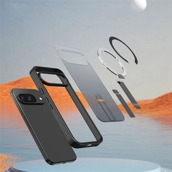 Fusion Hybrid case for Google Pixel 10 / 10 Pro, for MagSafe, with stand, blue
