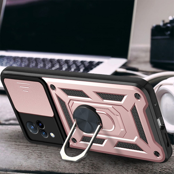Case for Vivo V21 5G, CamShield Slide, pink rose gold