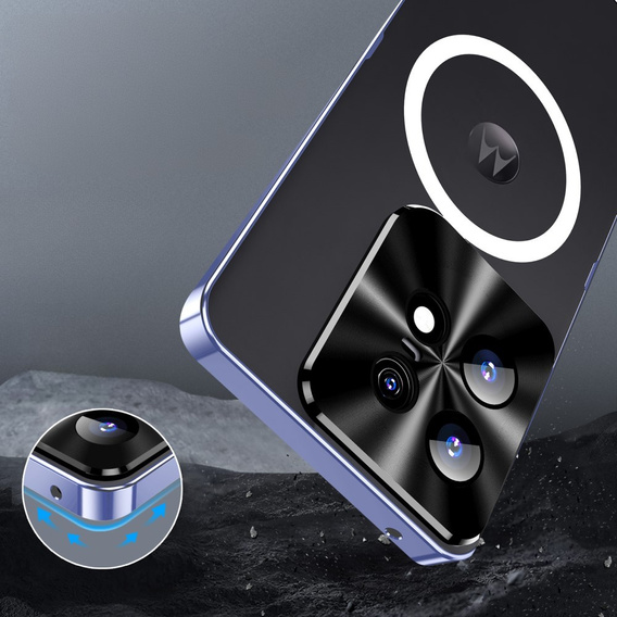 Camera Protection Case for Motorola Edge 50 Pro 5G, CamShield MagSafe, purple