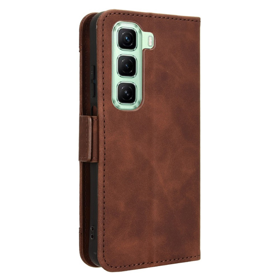 Flip case for Infinix Hot 50 4G, Card Slot, brown