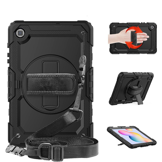 Armored Case for Samsung Galaxy Tab S6 Lite 2020 P610/P615 / S6 Lite 2022 10.4, protective 360 with stylus slot, blue