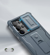 Armored case for Samsung Galaxy S25 Ultra, Dexnor Full Body (Two Frames), dark blue