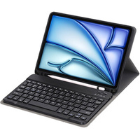 Case + keyboard Apple iPad Air 11" 6 gen. 2024, Leather Pen Slot, black