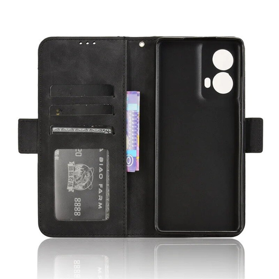 Flip case for Motorola Moto G85, Card Slot, black