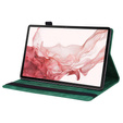 Case for Samsung Galaxy Tab S10 FE+ Plus, Classic, with space for stylus, green