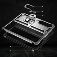 Armor Case for Samsung Galaxy Z Fold 4 5G, Nox Case Ring, silver