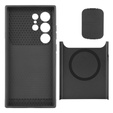 Case for Samsung Galaxy S24 Ultra, ERBORD MagProtect Slide Camera, black