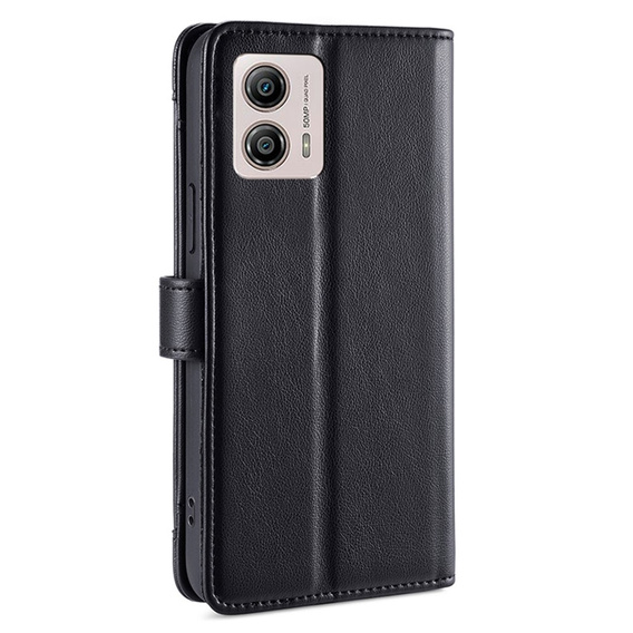 Flip case for Motorola Moto G53 5G/ G23 4G/ G13 4G, Wallet Zipper Pocket, black