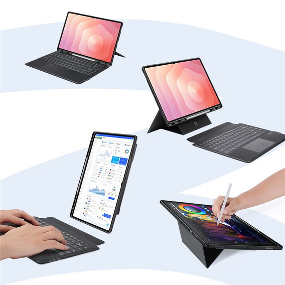 Dux Ducis DK Series Keyboard Case for Samsung Galaxy Tab S11 Ultra, Black