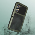 Love Mei Case for Samsung Galaxy S22, armored with glass, green