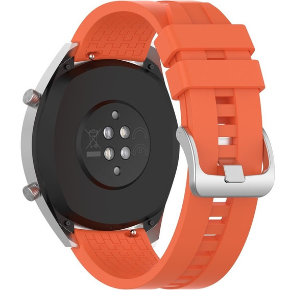 22mm Silicone strap with buckle for Huawei Watch GT / Watch GT2 - White