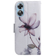 Flip case for Oppo A17, Wallet, kwiat, white
