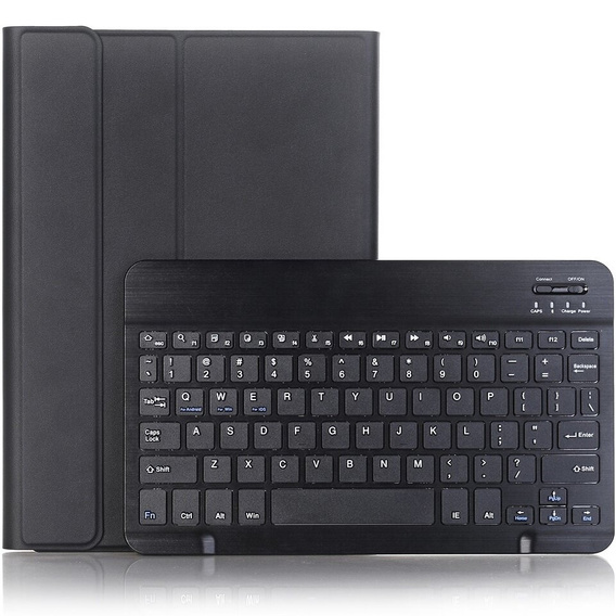 Case + keyboard Samsung Galaxy Tab S9, Leather Pen Slot, black