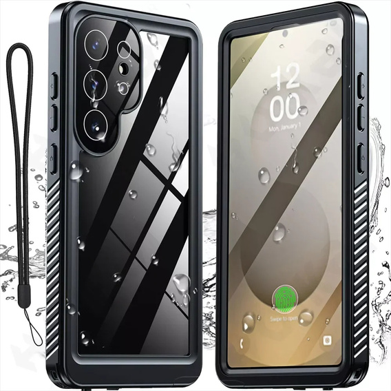 IP68 Waterproof Case for Samsung Galaxy S25 Ultra, black