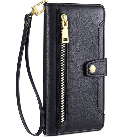 Flip case for Samsung Galaxy A54 5G, Wallet Zipper Pocket, black