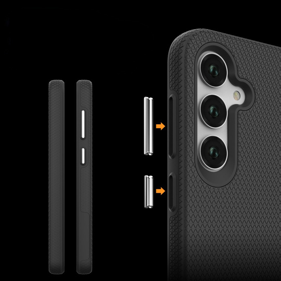 Armored Case for Samsung Galaxy A35 5G, Dual Armored, black