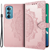 Flip case for Motorola Edge 30, Mandala, pink