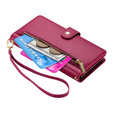 Flip case for Oppo Reno 13F 5G, Wallet Zipper Pocket, red