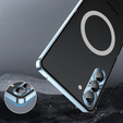 Camera Protection Case for Samsung Galaxy S23, CamShield MagSafe, transparent / blue