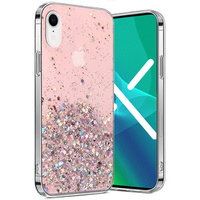 Case for iPhone XR, Glittery, pink