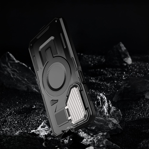 Case for Samsung Galaxy A16, Military MagSafe with camera protection, black