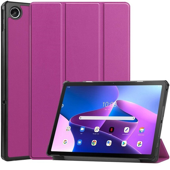 Case for Lenovo Tab M10 Plus 10.6 Gen 3 TB-125F TB-128F, Smartcase, purple